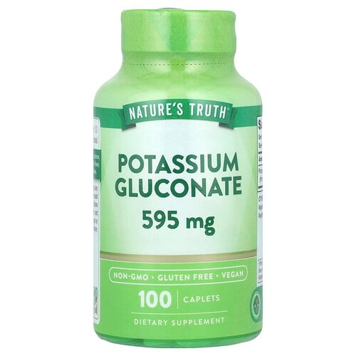 네이쳐스 트루 Nature's Truth, 포타슘글루코네이트, 595mg, 100정 상세 이미지