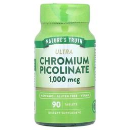 네이쳐스 트루 Nature's Truth, 울트라 피콜린산크로뮴, 1,000mcg, 90정