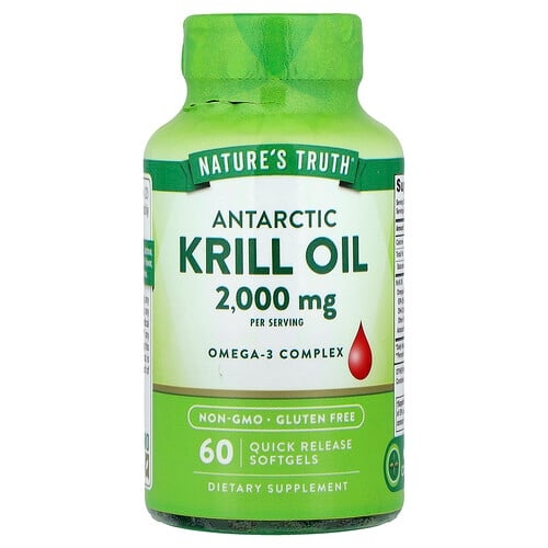 네이쳐스 트루 Nature's Truth, 남극 크릴 오일, 속방형 소프트젤 60정(소프트젤 1정당 1,000mg) 상세 이미지
