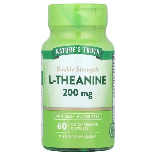 네이쳐스 트루 Nature's Truth, l-테아닌, 200mg, 빠른 방출 캡슐 60정 상세 이미지
