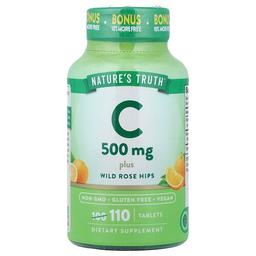 네이쳐스 트루 Nature's Truth, 비타민C 플러스 와일드 로즈힙, 110정