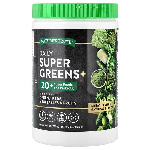 네이쳐스 트루 Nature's Truth, 데일리 슈퍼 그린스+, 280g(9.88oz) 상세 이미지