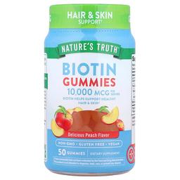 네이쳐스 트루 Nature's Truth, 비오틴 구미젤리, 구미젤리 50개(구미젤리 1개당 5,000mcg)