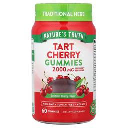 네이쳐스 트루 Nature's Truth, 타트체리 Gummies, 맛있는 체리 맛, 구미젤리 60개(구미젤리 1개당 1,000mg)