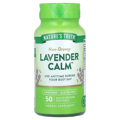 네이쳐스 트루 Nature's Truth, 라벤더 Calm™, 속방형 소프트젤 50정(소프트젤 1정당 80mg) 상세 이미지