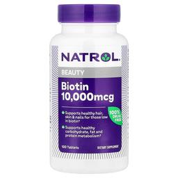 네트롤 Natrol, 비오틴, 100정