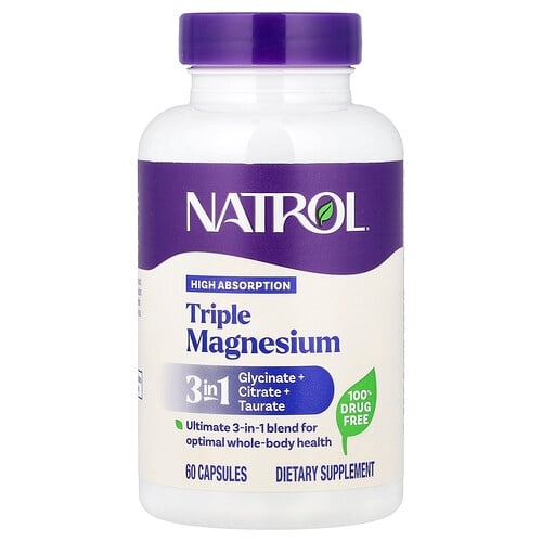 네트롤 Natrol, 트리플 마그네슘, 캡슐 60정 상세 이미지