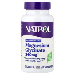 네트롤 Natrol, 마그네슘 글리신산, 고흡수, 캡슐 30정(캡슐 1정당 120mg)