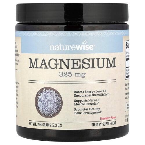 네이쳐와이즈 NatureWise, 마그네슘, 딸기 맛, 264g(9.3oz) 상품 이미지