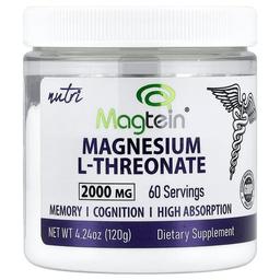 Nutri, Magtein® Magnesium L-Threonate, 4.24 oz (120 g)