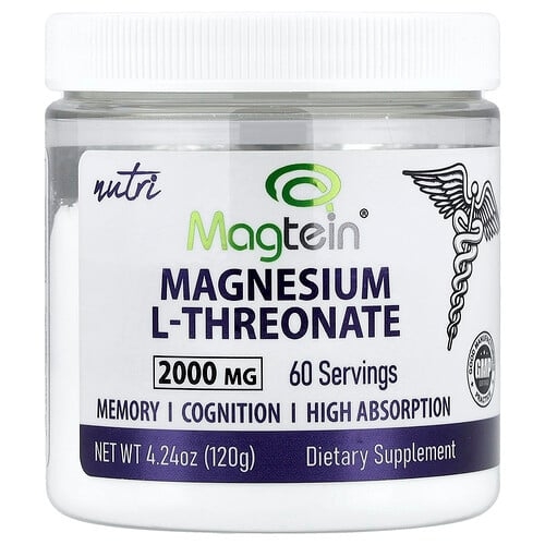 Nutri, Magtein® Magnesium L-Threonate, 4.24 oz (120 g) 상세 이미지