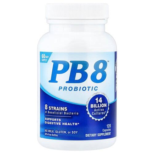 뉴트리션 나우 Nutrition Now, PB 8™ 프로바이오틱, 캡슐 120정(캡슐당 70억CFU) 상품 이미지