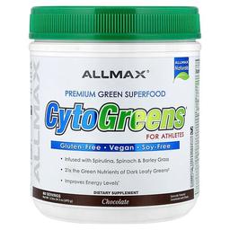 올맥스 ALLMAX, CytoGreens®, 운동선수를 위한 프리미엄 그린 슈퍼 푸드, 초콜릿 맛, 690g(1.5lb)