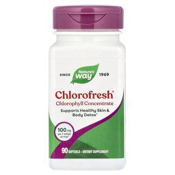 네이쳐스 웨이 Nature's Way, Chlorofresh®, 엽록소 농축물, 소프트젤 90정(소프트젤 1정당 50mg)