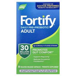 네이쳐스 웨이 Nature's Way, Fortify®, 데일리 프리바이오틱 + 프로바이오틱, 성인용, 지연 방출 캡슐 30정
