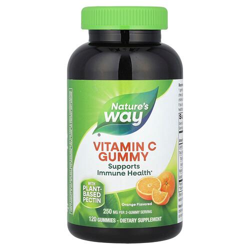 네이쳐스 웨이 Nature's Way, 비타민C 구미젤리, 오렌지 맛, 구미젤리 120개(구미젤리 1개당 125mg) 상품 이미지