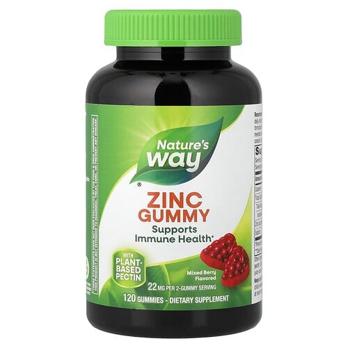 네이쳐스 웨이 Nature's Way, 아연 구미젤리, 혼합 베리 맛, 구미젤리 120개(구미젤리 1개당 11mg) 상세 이미지