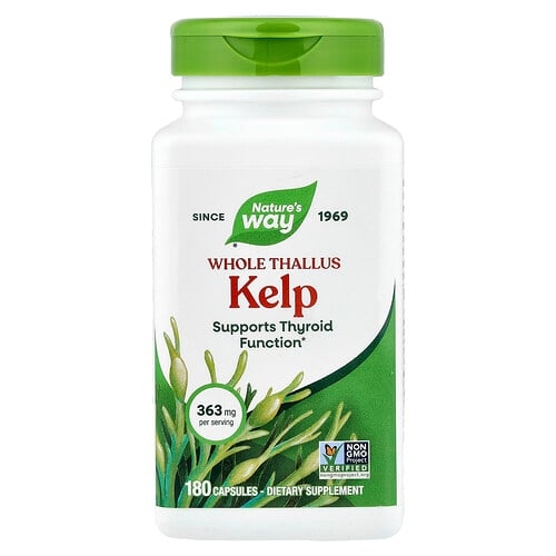 네이쳐스 웨이 Nature's Way, 통 엽산 해조류, 캡슐 180정 상세 이미지