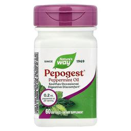 네이쳐스 웨이 Nature's Way, Pepogest®, 페퍼민트 오일, 0.2ml, 소프트젤 60정