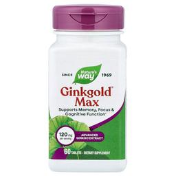 네이쳐스 웨이 Nature's Way, Ginkgold® 맥스, 120mg, 60정