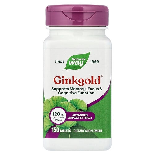 네이쳐스 웨이 Nature's Way, Ginkgold®, 150정(1정당 60mg) 상세 이미지