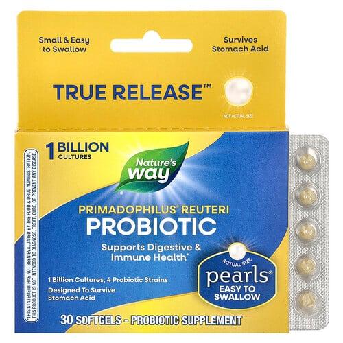 네이쳐스 웨이 Nature's Way, Primadophilus 루테리 프로바이오틱, 10억, 소프트젤 30정 상품 이미지