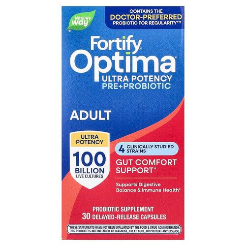 네이쳐스 웨이 Nature's Way, Fortify®, Optima® 프로바이오틱, 지연 방출 캡슐 30정 상품 이미지
