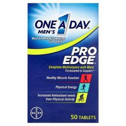 원어데이 One-A-Day, 남성용 Pro Edge, 완전한 종합비타민, 50정이 함유되어 있습니다.
