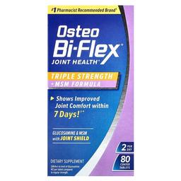 오스테오 바이 플렉스 Osteo Bi-Flex, 관절 건강, 트리플 스트렝스 + MSM 포뮬라, 코팅 정제 80정