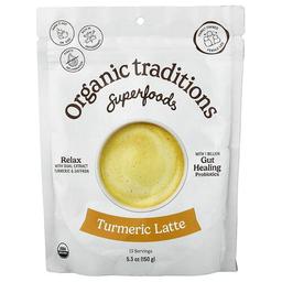 Organic Traditions, 슈퍼 푸드, 강황 라떼, 150g(5.3oz)