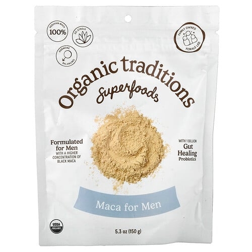 Organic Traditions, 프로바이오틱 함유 여성용 마카, 150g(5.3oz) 상세 이미지