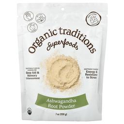 Organic Traditions, 아슈와간다 뿌리가루, 200g(7oz)