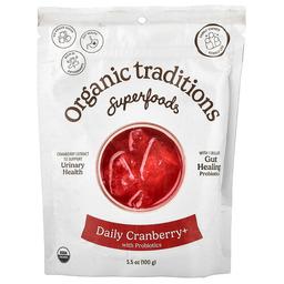 Organic Traditions, 슈퍼 푸드, 데일리 크랜베리+, 프로바이오틱 함유, 100g(3.5oz)