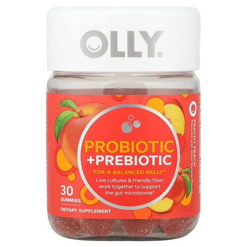 올리 OLLY, 프로바이오틱 + 프리바이오틱, 피치 피치, 구미젤리 30개 상세 이미지