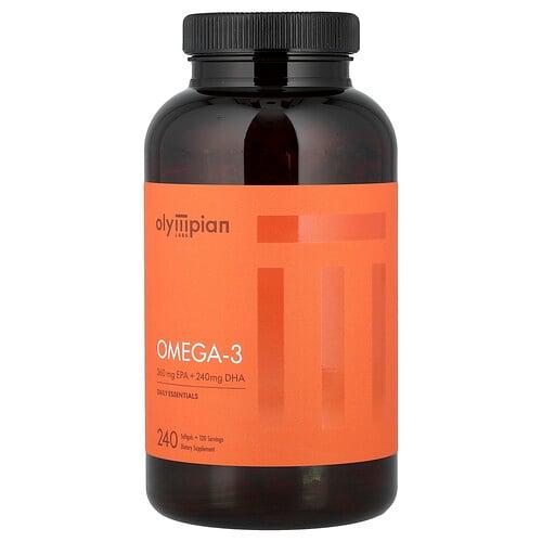 올림피언 랩 Olympian Labs, 오메가3, 소프트젤 240정(소프트젤 1정당 1,000mg) 상품 이미지