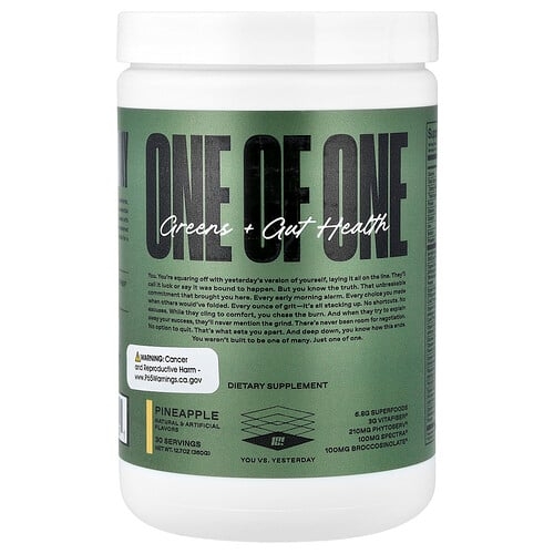 원오브원 ONE OF ONE, 녹색 채소 + 장 건강, 파인애플, 360g(12.7oz) 상세 이미지