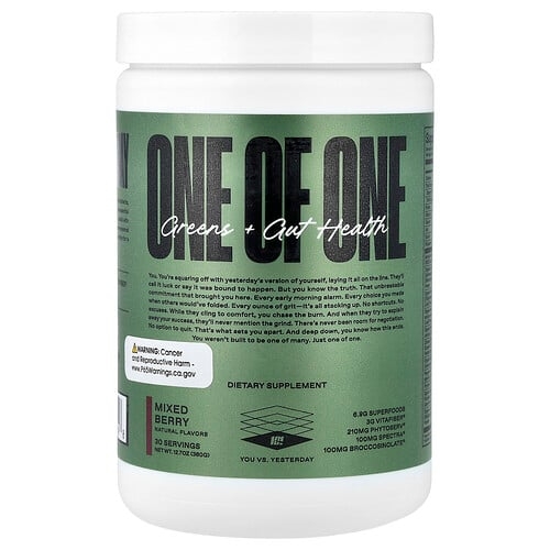 원오브원 ONE OF ONE, 녹색 채소 + 장 건강, 믹스 베리, 360g(12.7oz) 상세 이미지