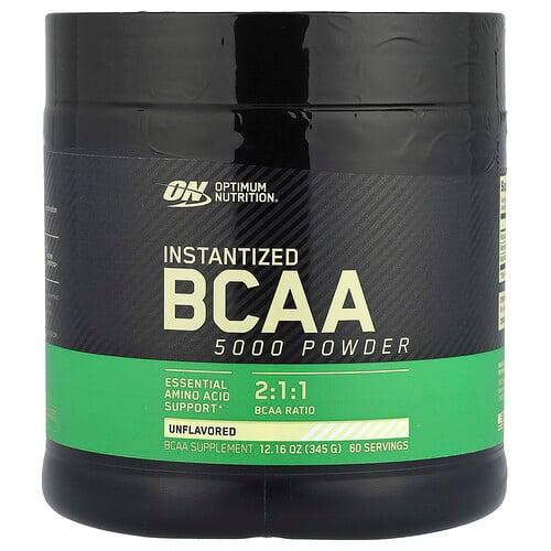 옵티멀 뉴트리션 Optimum Nutrition, 인스턴트 BCAA 5000 파우더, 무맛, 345 g(12.16 oz) 상품 이미지