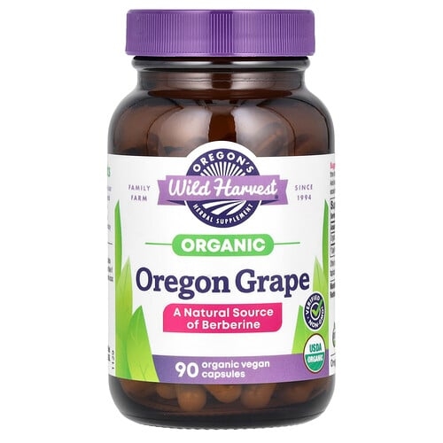 오레곤스 와일드 하베스트 Oregon's Wild Harvest, 유기농 오리건 포도, 유기농 비건 캡슐 90정(캡슐 1정당 380mg) 상세 이미지
