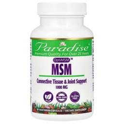 파라다이스 허브 Paradise Herbs, MSM, 1,000mg, 베지 캡슐 90정