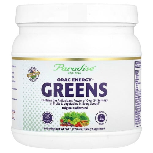 파라다이스 허브 Paradise Herbs, ORAC Energy® 그린, 오리지널 무맛, 364g(12.8oz) 상세 이미지
