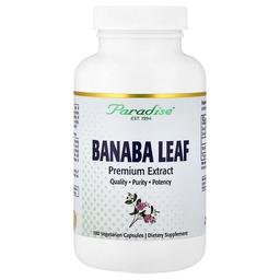 파라다이스 허브 Paradise Herbs, 바나바잎추출물, 베지 캡슐 180정(캡슐 1정당 250mg)