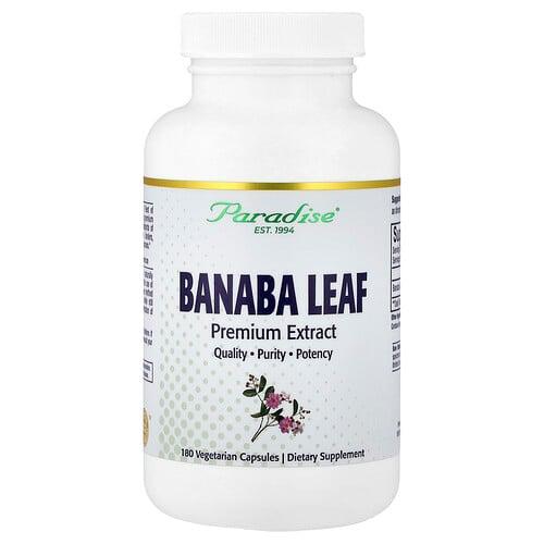 파라다이스 허브 Paradise Herbs, 바나바잎추출물, 베지 캡슐 180정(캡슐 1정당 250mg) 상품 이미지