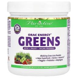 파라다이스 허브 Paradise Herbs, ORAC Energy® 그린스, 91g(3.2oz)