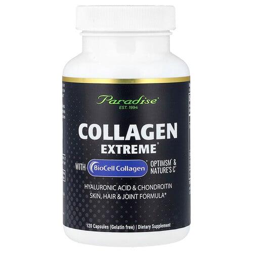 파라다이스 허브 Paradise Herbs, BioCell Collagen® 함유 Collagen Extreme®, OptiMSM® & Nature's C®, 캡슐 120정 상품 이미지