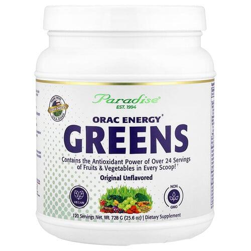 파라다이스 허브 Paradise Herbs, ORAC Energy® 그린, 오리지널 무맛, 728g(25.6oz) 상품 이미지