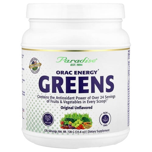 파라다이스 허브 Paradise Herbs, ORAC Energy® 그린, 오리지널 무맛, 728g(25.6oz) 상세 이미지