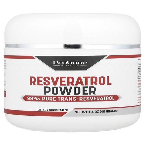 프로베이스 뉴트리션 Probase Nutrition, 레스베라트롤 분말, 40g(1.4oz) 상품 이미지
