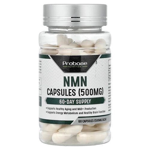 프로베이스 뉴트리션 Probase Nutrition, NMN, 500mg, 캡슐 60정 상세 이미지