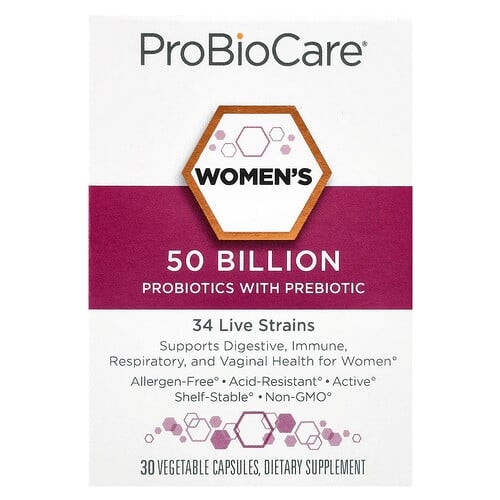 프로바이오케어 ProBioCare, 여성용 프로바이오틱, 프리바이오틱 함유, 500억, 베지 캡슐 30정 상세 이미지